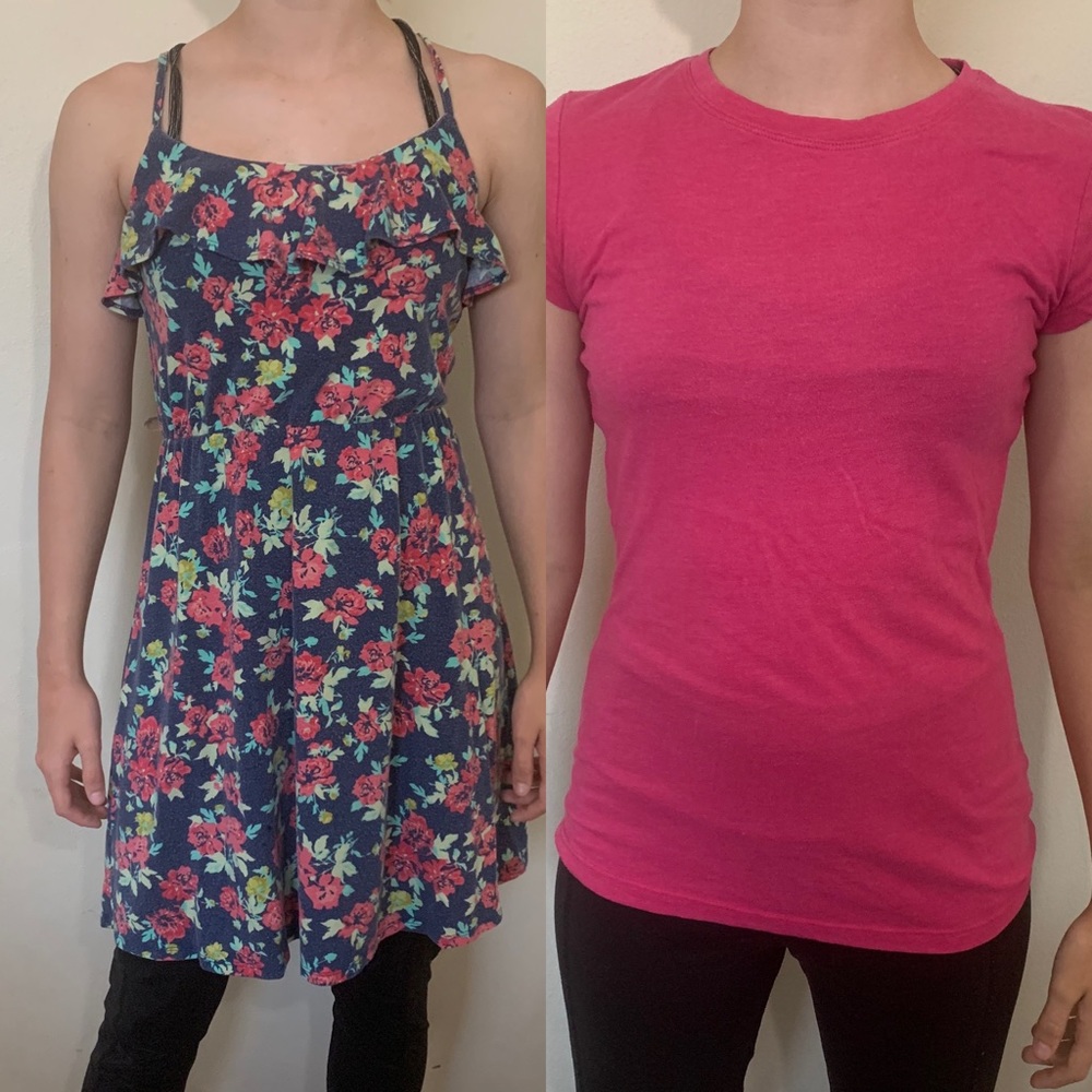 Juniors Summery dress and tee set
